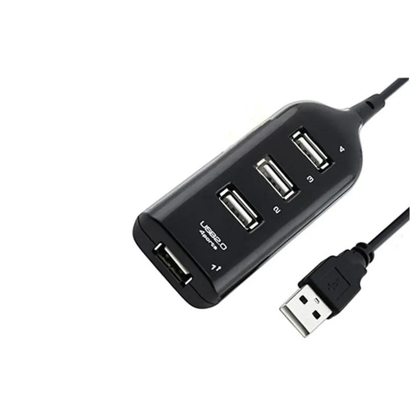 USB 2,0 Hi-Скорость 4-Порты и разъёмы разветвитель адаптер для ПК компьютер Тетрадь A8