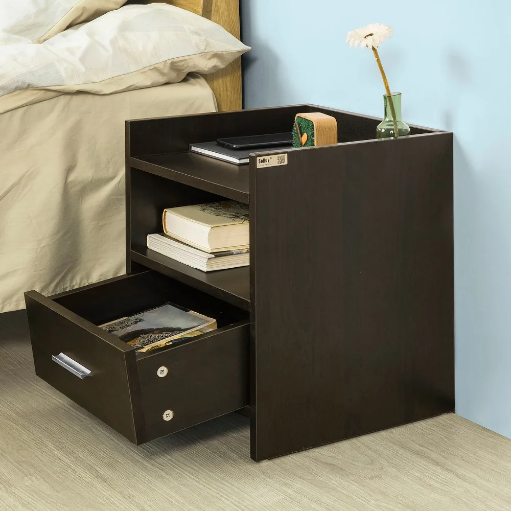 SoBuy FBT66 Side Table Bedside End Table Night Stand with Drawer Living Room Furniture SoBuy FBT66 Side Table Bedside End Table Night Stand with Drawer Living Room Furniture