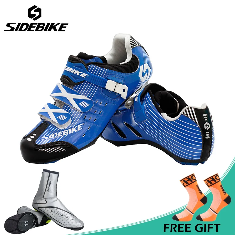 

Sidebike Professional Road Bike Shoes Fast Buckle Self-locking Bicycle Shoes High Way Sports Cycling Shoes Sneakers Zapato