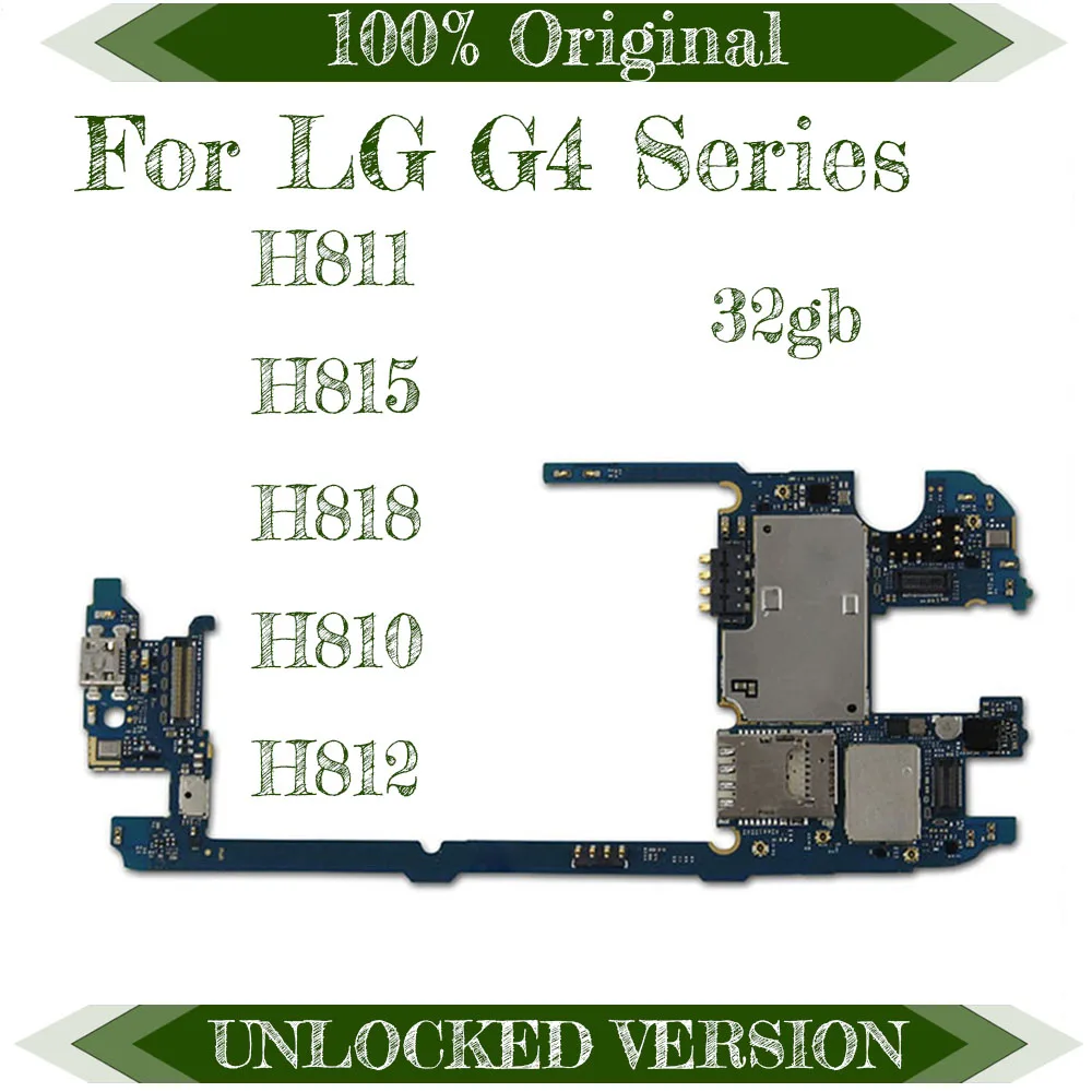 32 Гб оригинальная разблокированная материнская плата для LG G4 H815 с чипами, полная материнская плата для LG G4 H811 H818 H810 H812 материнская плата