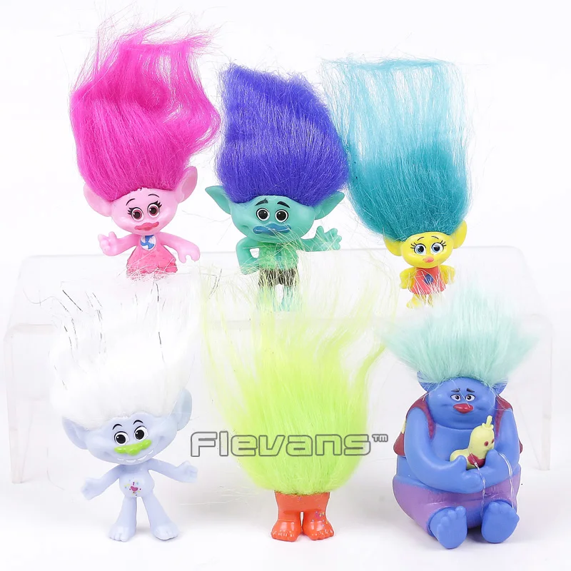 

Trolls Poppy Branch Toys Dolls 6pcs/set Mini PVC Figures Kids Childrens Gifts