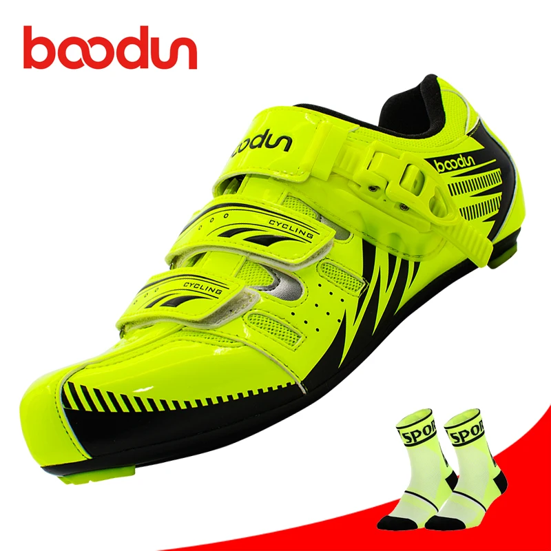 

BOODUN Men Cycling Shoes Road sapatilha ciclismo breathable Self-locking riding Bicycle Bike Wear-resistant Sapatos de ciclismo