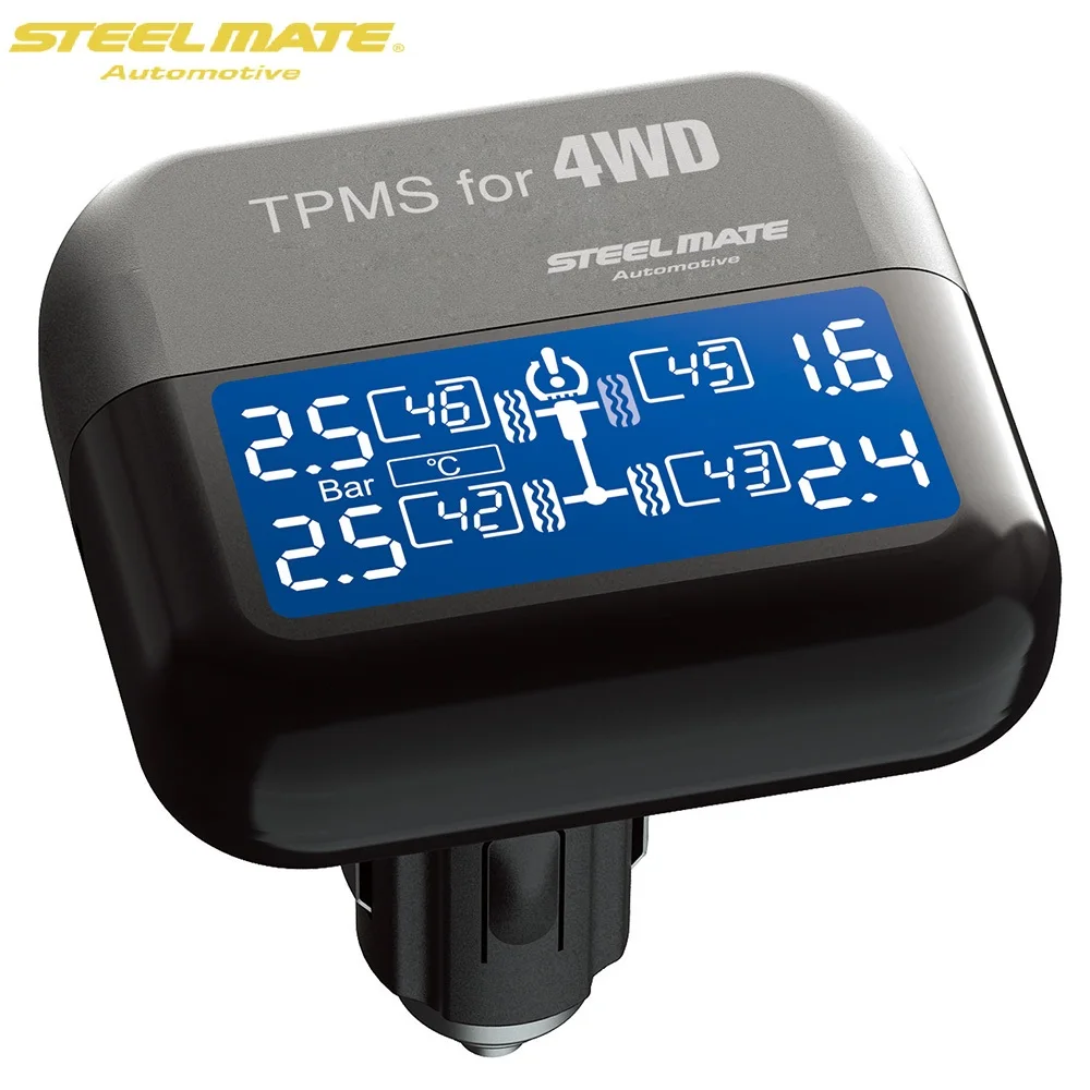 

Steelmate Starline TP-03S TPMS Tire Pressure Monitoring System with LCD Display 4 Valve-cap External Sensors for Peugeot 307