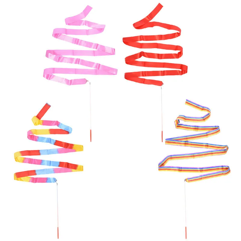 Дизайн танцевальная лента тренажерный зал ритмической гимнастики стержень Art балетные костюмы вертушки