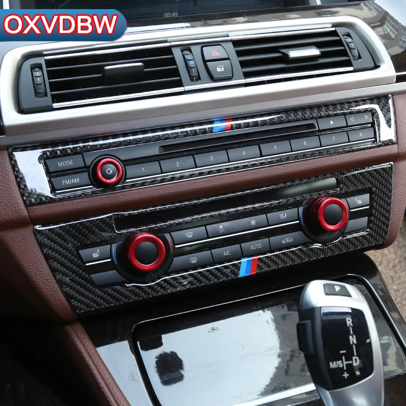 Для BMW F10 5 серии внутренняя отделка из углеродного волокна кондиционер CD панель