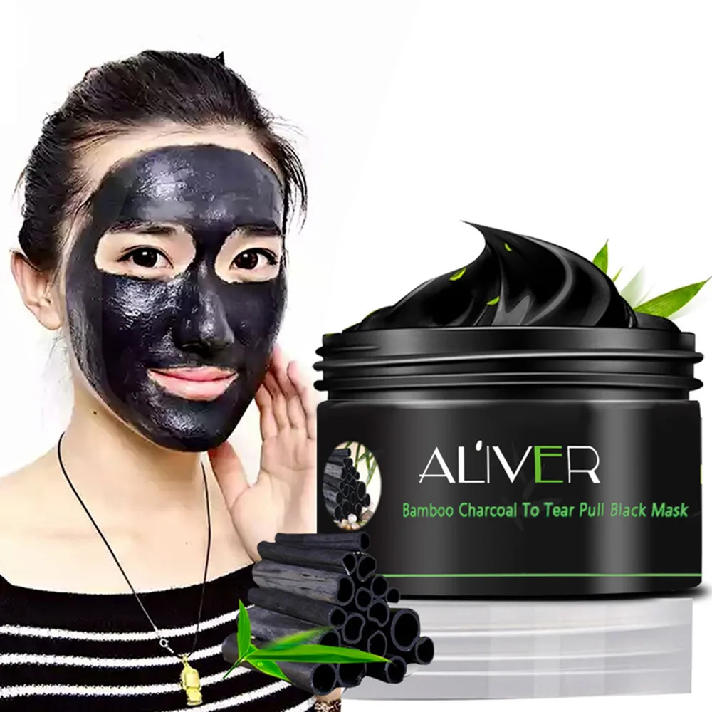 Sale!100g Black Mud Deep Cleansing Pilaten Blackhead Remover Purifying Peel Face Mask For Face Make Up Beauty top quality