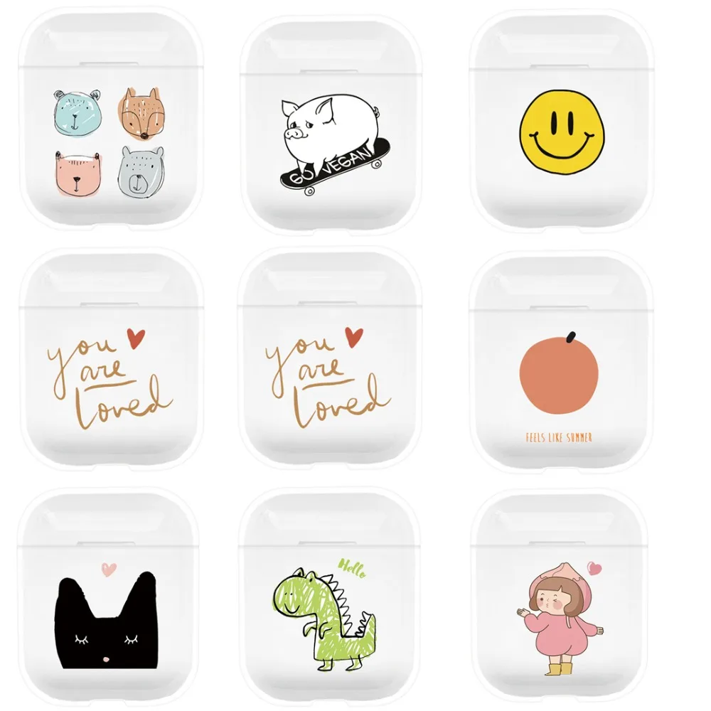 

Bluetooth Earphone Case For Apple Airpods 7 8 Wireless Headphone Case Earphone Accessories Cartoon Cute hard PC Protective Cover
