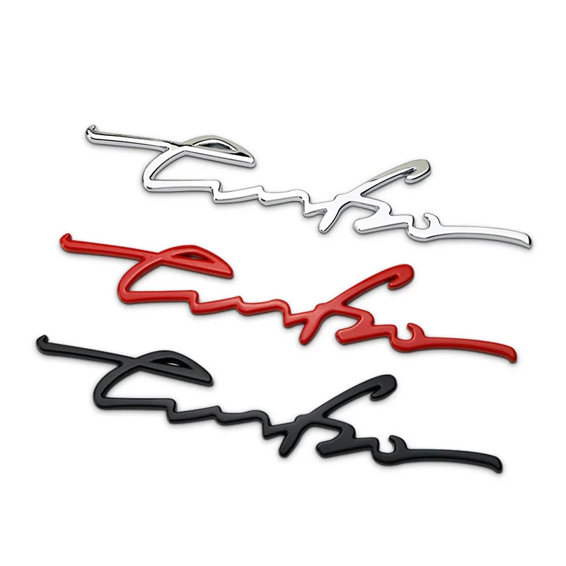 

Handwriting Letters Turbo Badge Emblem Car Styling Refitting Sticker Fender Side Mark for BMW Benz Audi VW Toyoto Honda Mazda
