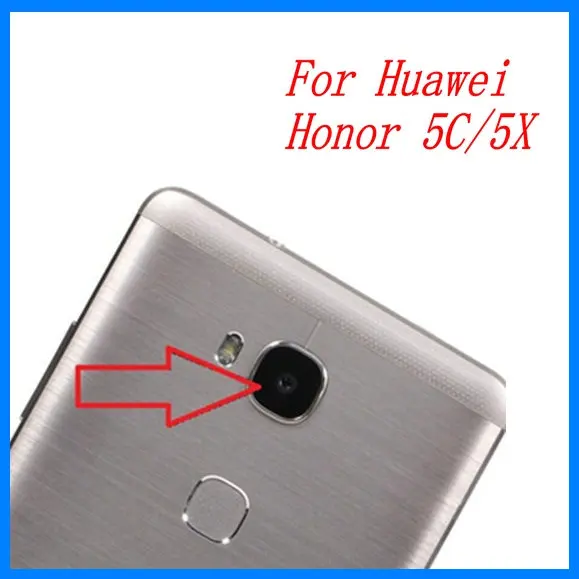 

2pcs/lot XGE New Back Rear Camera lens glass replacement for Huawei Honor 5C 5X / honor5c honor5x with Sticker top quality