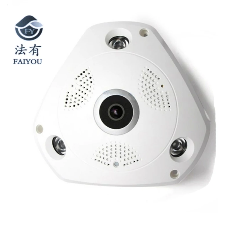 360 градусная панорамная IP Камера типа «рыбий глаз» WI-FI CCTV камера 3D Очки виртуальной реальности VR видео P2P 960 P аудио для дома Ofiice безопасности