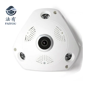 

360 Degree Panoramic IP Camera Fisheye WIFI CCTV Cam PTZ 3D VR Video P2P 960P Audio For Home Ofiice Security Remotely 3MP