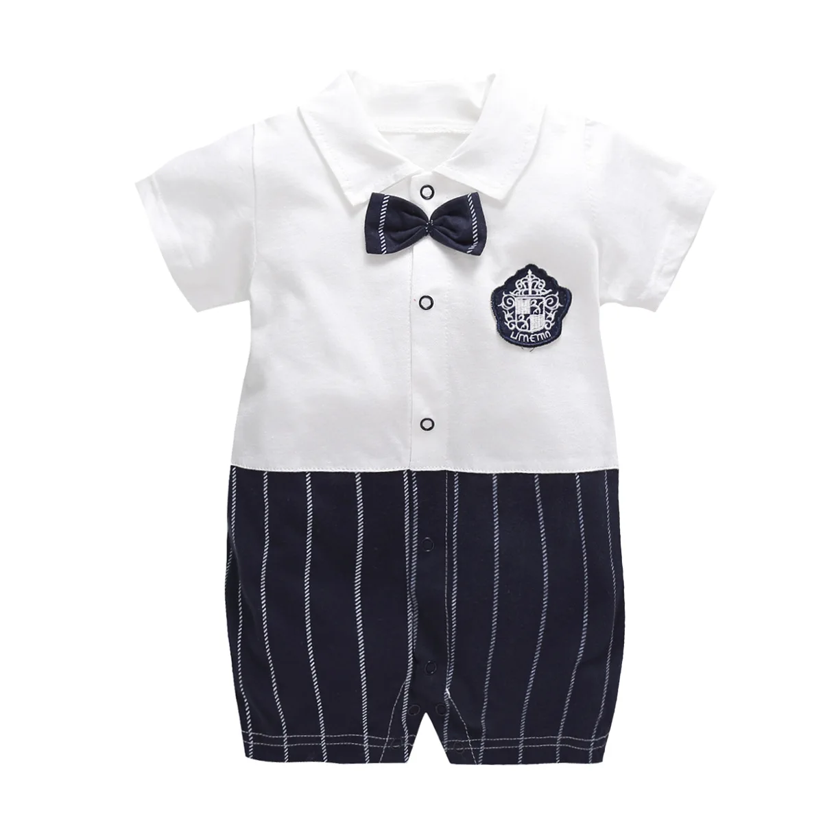 Летняя одежда для джентльменов; Детский комбинезон; крутые модные комбинезоны для мальчиков с короткими рукавами; черная одежда для малышей; комбинезоны для новорожденных детей 1 год