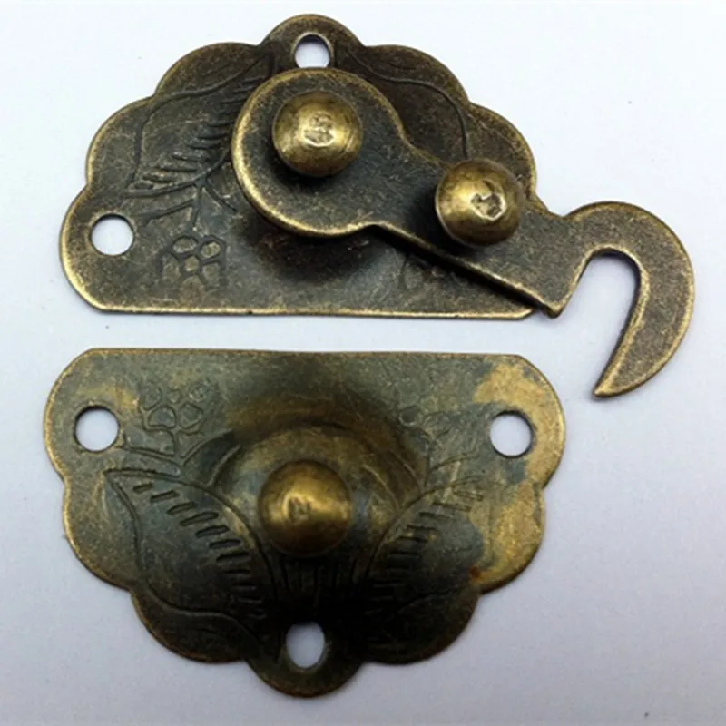 Antique-Zinc-Iron-Latch-Decorative-DIY-Jewelry-Gift-Wine-Wooden-Box-Suitcase-Case-Hasp-Latch-Hook