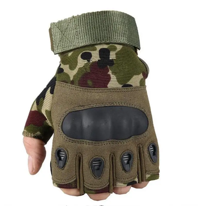 Уличные тактические Спортивные перчатки с половинным пальцем для военных тренировок, езды на велосипеде, кемпинга, походов, охоты, альпинизма, перчатки
