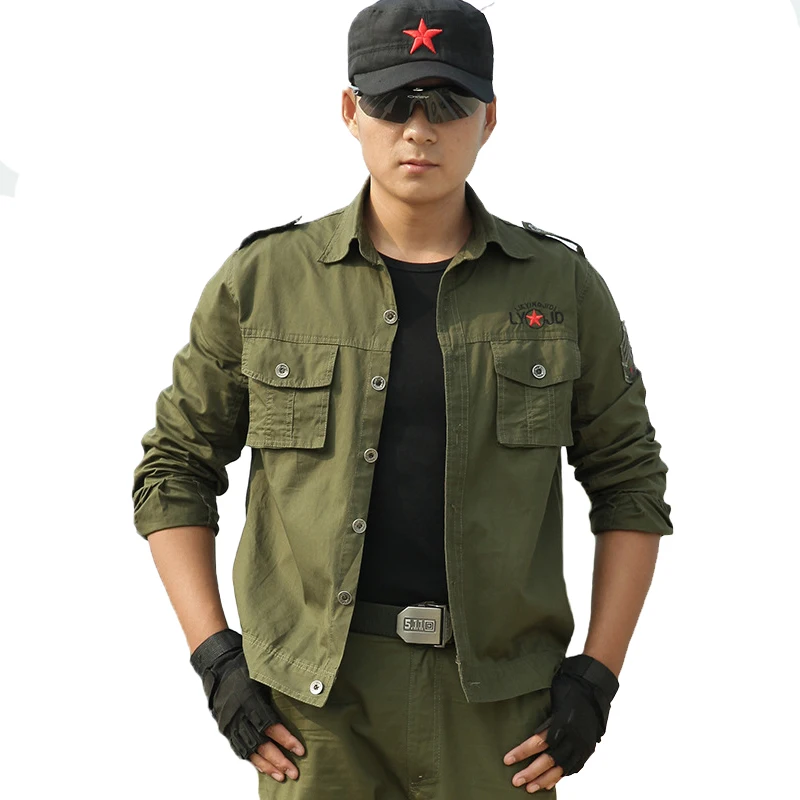 

Military Uniform Tactical Suit Men' Sets Army Clothes Thin Cotton Uniform Working Jacket + Pants Marine Corps SWAT Soldier Suits