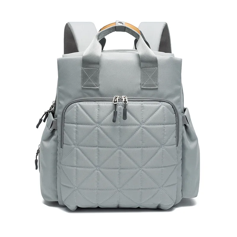 

2019 Fashion Handbag Mummy Embroidery Bag Double Shoulder Backpack Waterproof Maternal and Child Multi-Function Fashion Handbags