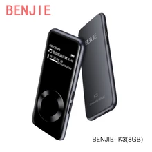 2017 Newest BENJIE K3 8G mp3 music player Lossless HiFi MP3 player mini Portable audio player alloy MP3 FM radio voice recorder