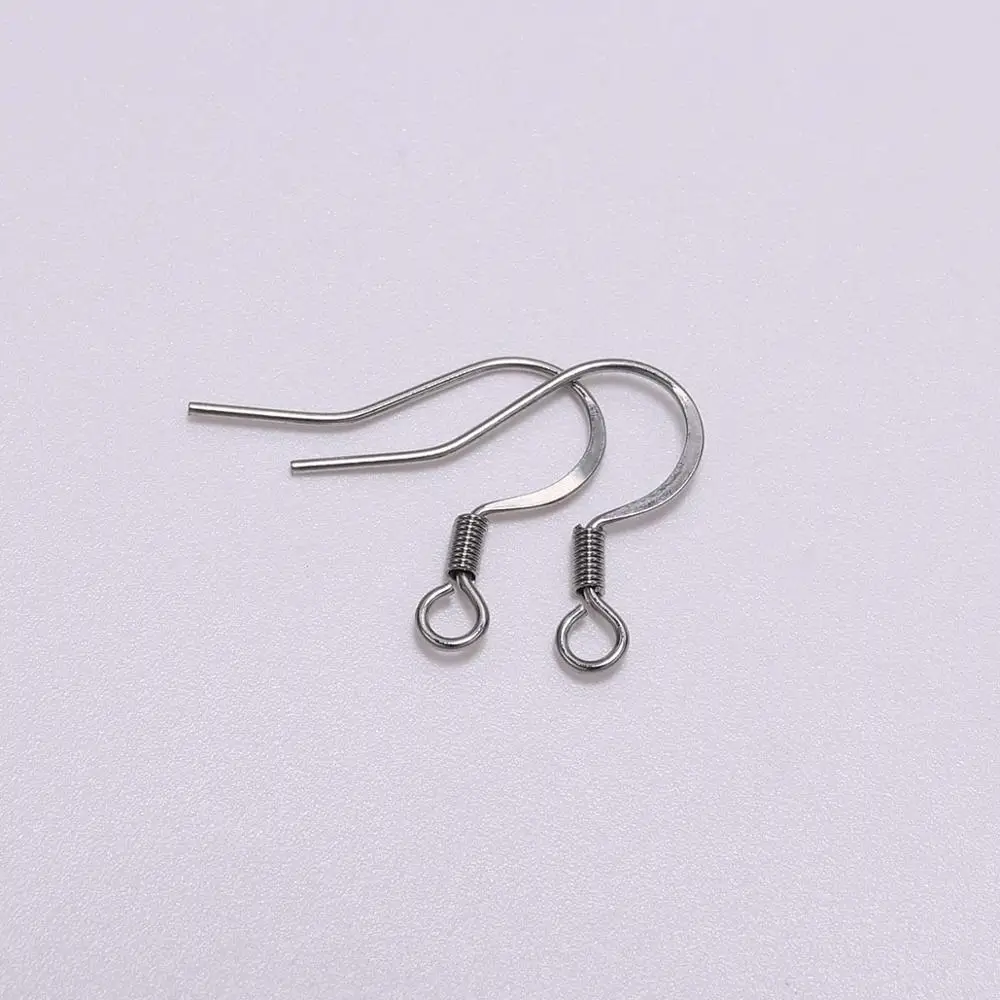 50 шт./партия из нержавеющей стали DIY серьги провода серьги-Крючки для изготовления ювелирных изделий Аксессуары крюк DIY Ювелирные изделия из серебра - Цвет: 20x16.5mm