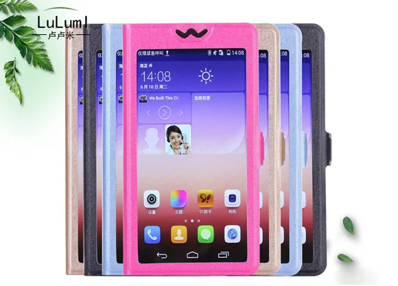 

Newest High quality For DEXP Ixion X150 Full View Windows PU Leather Flip For DEXP Ixion ES150 Fit stand with protective case