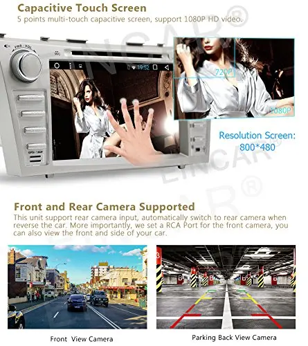 Top Car DVD CD Player Automotive Vehicles for TOYOTA Camry 2007-2012 GPS Stereo for FM Radio/USB/SD Video Player with Backup Camera 2
