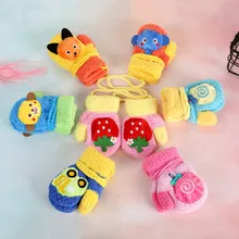 MUQGEW, Детские Зимние перчатки для девочек и мальчиков, детские теплые варежки с рисунками животных из мультфильмов в стиле пэчворк, детские перчатки, новинка