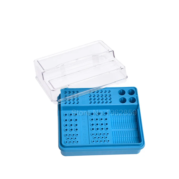 Dental Endo Box Fg Ra Hp Frese Holder Autoclave Disinfezione Box 91 Fori + 4 Fori + 1 Pan