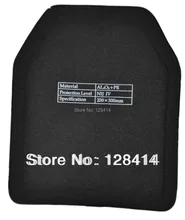 Two Pieces 2 6kg Light Weight Alumina PE NIJ IV Bulletproof Panel Al2o3 NIJ 4 Stand