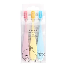 3pcs Kids Cartoon Pattern Toothbrush Soft Bristles Oral Care Tooth Brushes for Children Dental Oral Care