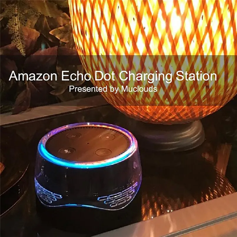 

Portable Smart Speaker Accessories 6000mAh Power Bank Charging Station for Echo Dot 2nd Generation With LED Display
