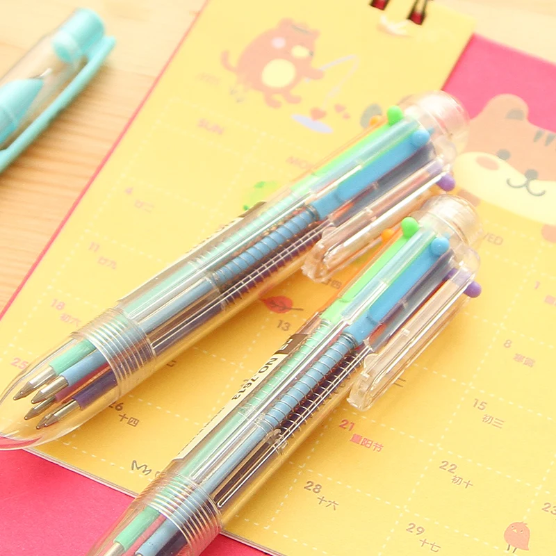 6 in1 mehrfarbiger Kuli Druckkugelschreiber Ball Point Stift Ges Zeichen T Y7L8 6 in1 mehrfarbiger Kuli Druckkugelschreiber Ball Point Stift Ges Zeichen T Y7L8