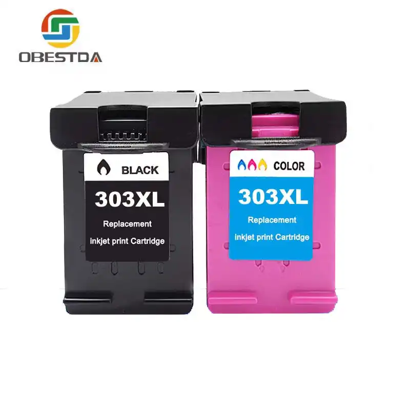 Obestda 303xl Refilled Ink Cartridge Replacement For Hp 303 Xl For