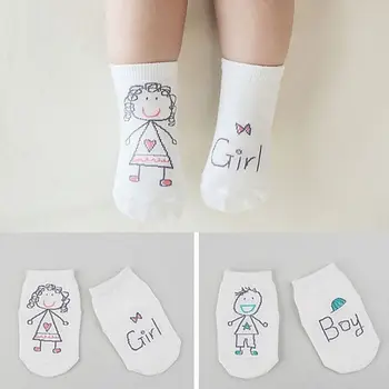 

Newborn Funny Socks Cotton Boys Girl print Cute Baby Anti-slip Socks Infant Kids Cartoon Soft Short Socks