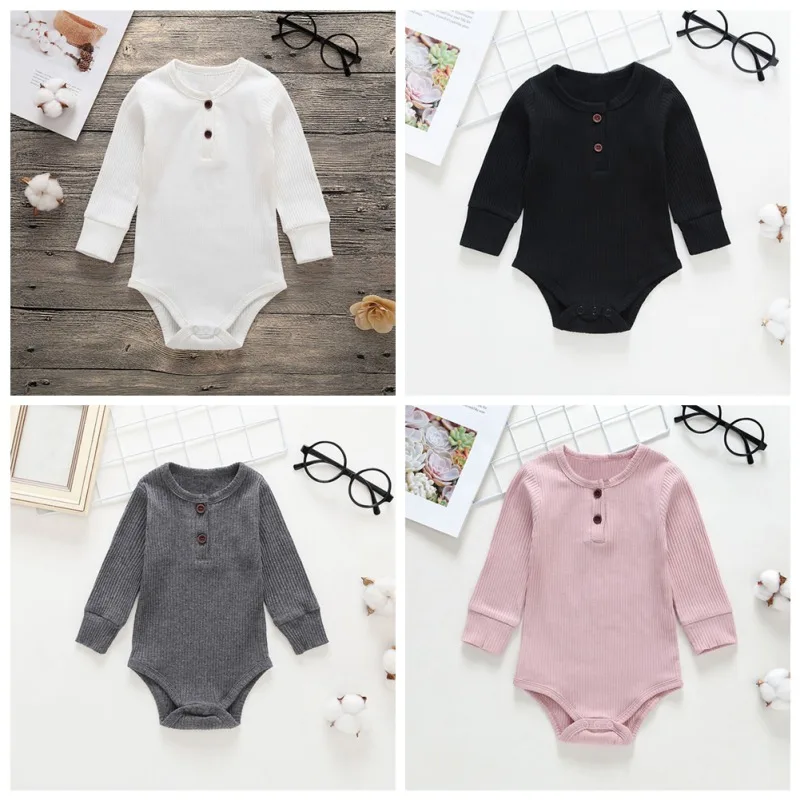 Autumn Newborn Infant Baby Boys Girls Bodysuits Children's Clothing
