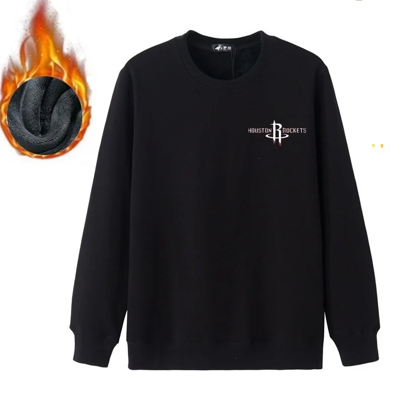 

Men thick tshirt long sleeve fleece sweatshirt keep warm winter t shirt