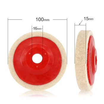 

100mm Wool Buffing Angle Grinder Wheel Felt Polishing Disc Pad Polishing Wheel