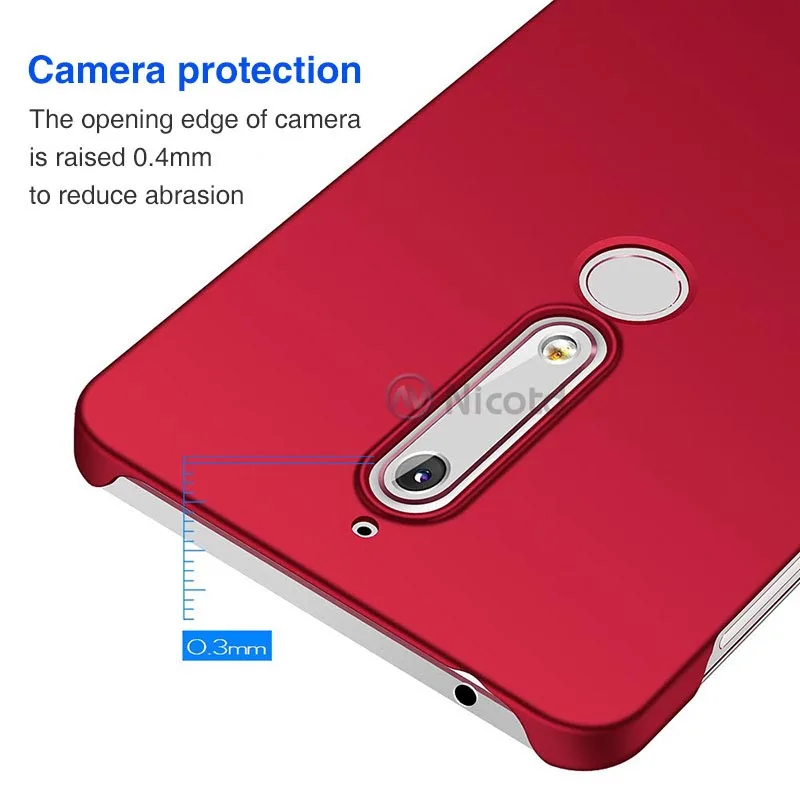 Luxury hard Plastic Matte Case phone case For Nokia 6.1 For Nokia 3.1 5.1 7.1 8 Hard Coque Back Cover Slim Fashion Phone Cases