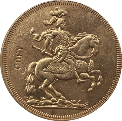 

24 K gold plated Poland 1697 COIN COPY 23.3mm
