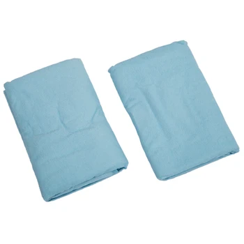 

2x 100% Cotton Cotbed Fitted Flat Waterproof Sheets 100cm x 140cm