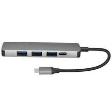 5 in 1 USB Type C Hub Hdmi PD Power Delivery Port 4 USB 3.0 Ports USB C Hub Adapter for Mac book Pro Thunderbolt 4 USB Charger 5 in 1 USB Type C Hub Hdmi PD Power Delivery Port 4 USB 3.0 Ports USB C Hub Adapter for Mac book Pro Thunderbolt 4 USB Charger
