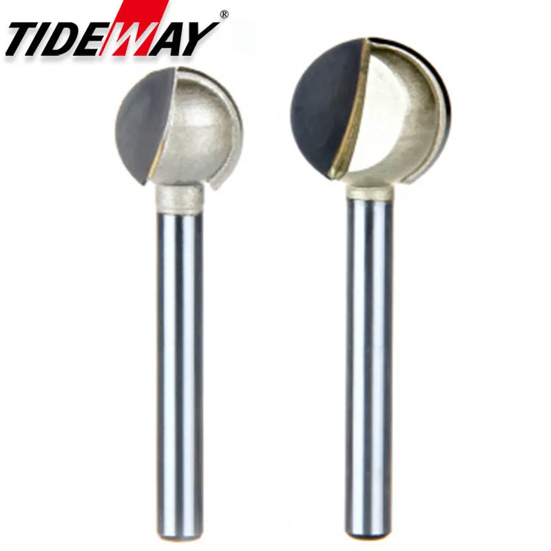 Tideway النجارة الكرة راوتر بت الخشب نحت قاطعة المطحنة صينية القهوة الجدول قاعدة الكرة القاطع شارب بسلاسة نحت مطحنة