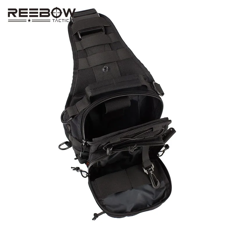 Reebow Тактический Для мужчин открытый sling bag Молл груди пакет для Охота Бег Airsoft спортивный Пейнтбол 1000D Cordura камуфляж мешок