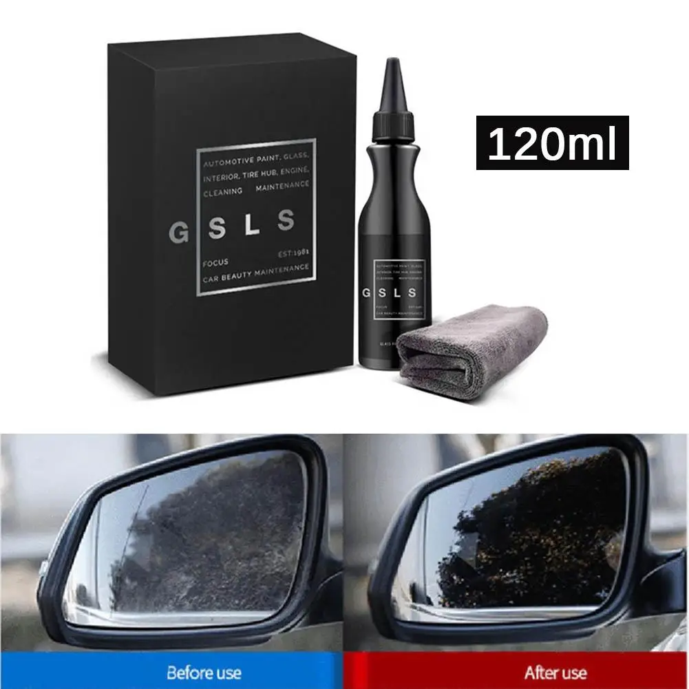 

Professional 120ml Automotive Glass Coating Paste Agent Oil Film Acid Rain Mark Remover Care Glass Cleaning Agent