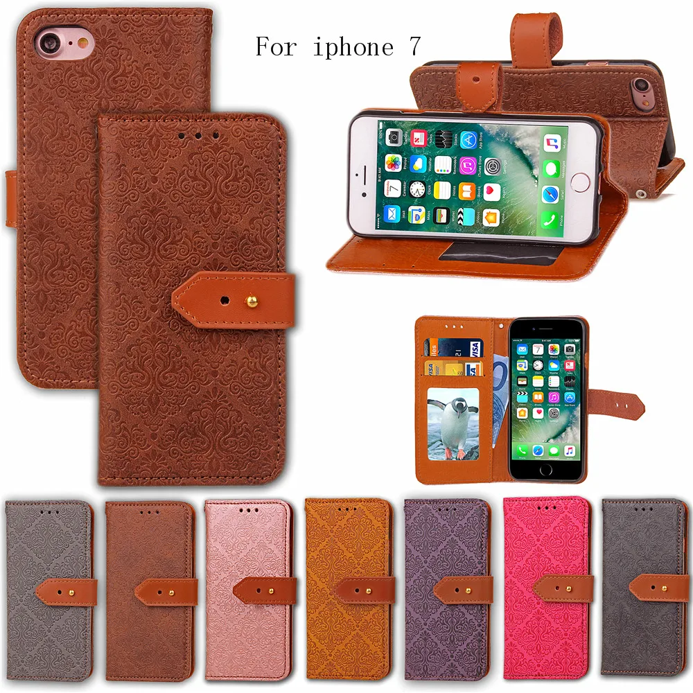 For iphone 7 Pu leather phone case for Apple iPhone 7 (4.7") Flip