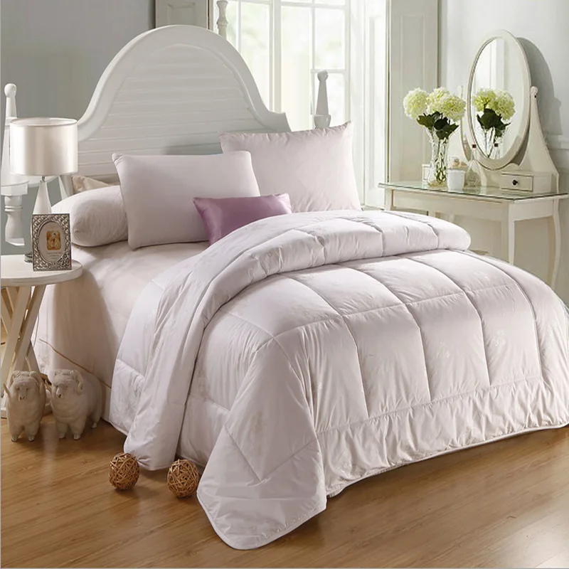New Comforter Wool Quilt! Winter Summer Sheep Fleence Quilt Bedding Filler/Filling Queen King