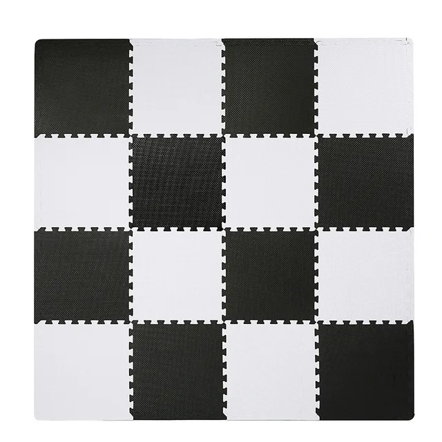Meitoku Baby Eva Foam Play Puzzle Mat Black And White Interlocking Meitoku Baby Eva Foam Play Puzzle Mat Black And White Interlocking Floor Carpet Rug