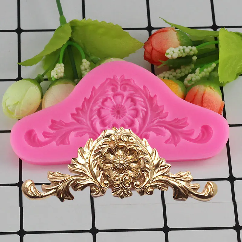 Mujiang 3d barroco coroa siliaone moldes do damasco rolo casamento fondant bolo ferramentas de decoração bolo fronteira gumpaste molde de chocolate|chocolate mould|cake borderfondant cake decorating tools - AliExpress