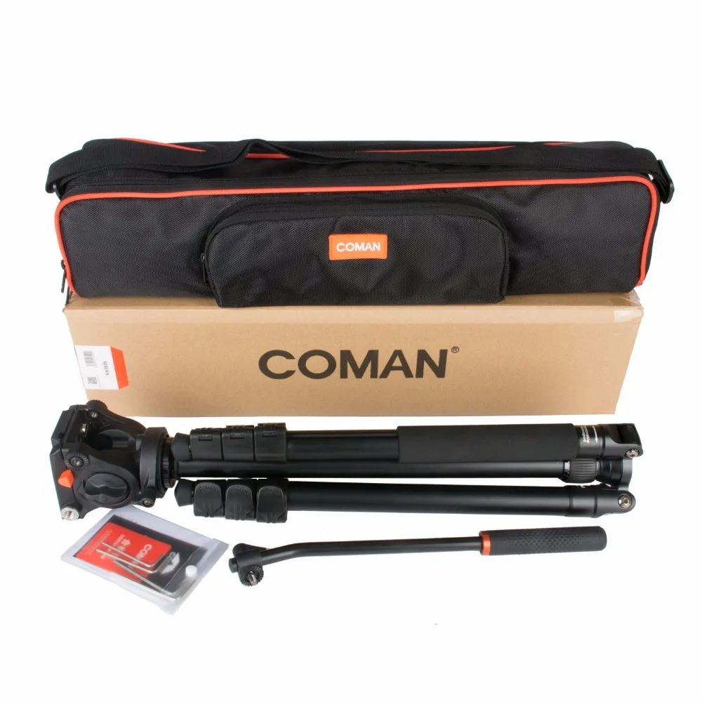 coman professional camera tripod