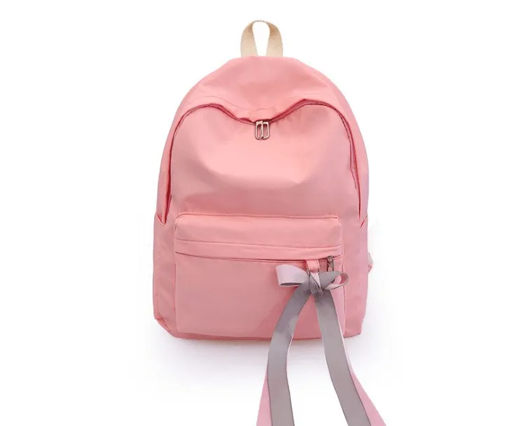 Fita da Lona Bolsa de Estudantes Sólidos Mulheres Lazer Mochila Grande 2020