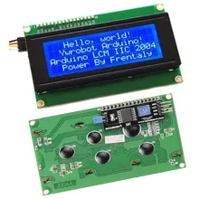 IIC/I2C/TWI 2004 Серийный Голубой Подсветкой ЖК-Модуль для Arduino UNO R3 MEGA2560 20X4 2004