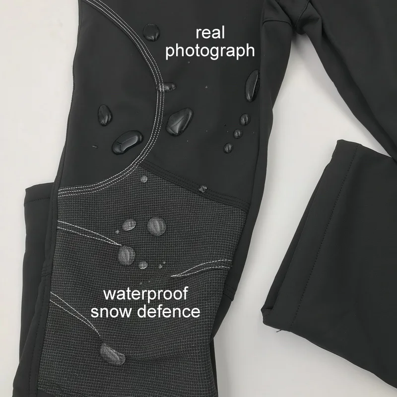 LoClimb de invierno de los hombres pantalones de senderismo hombres polar Softshell pantalones de hombre al aire libre montaña/Esquí/pesca/Trekking resistente al agua pantalones AM093